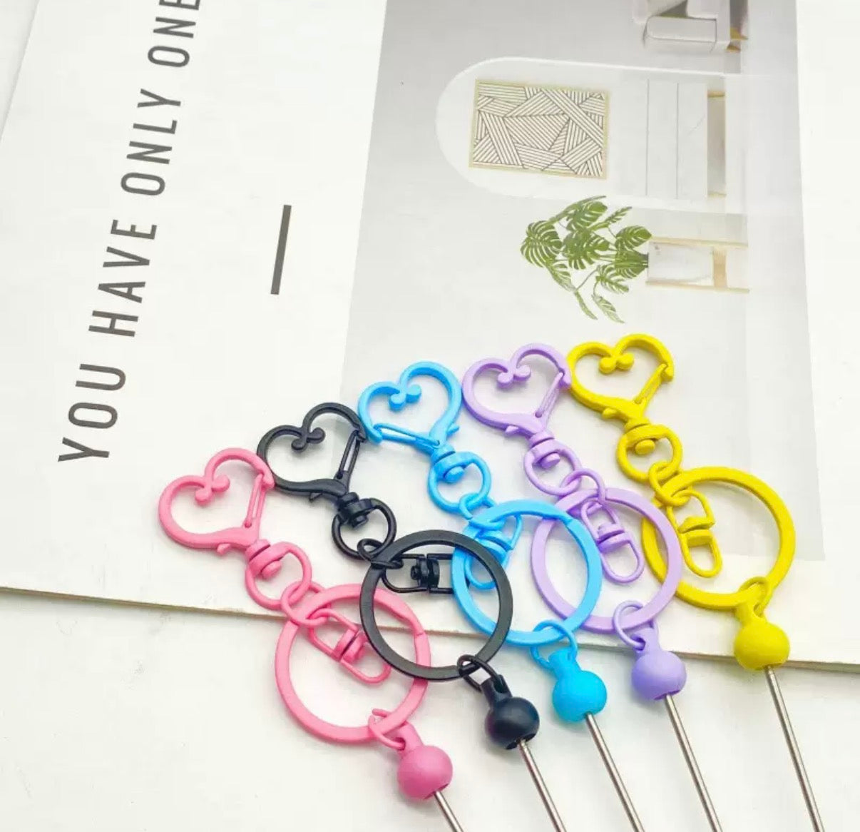 beadable keychain